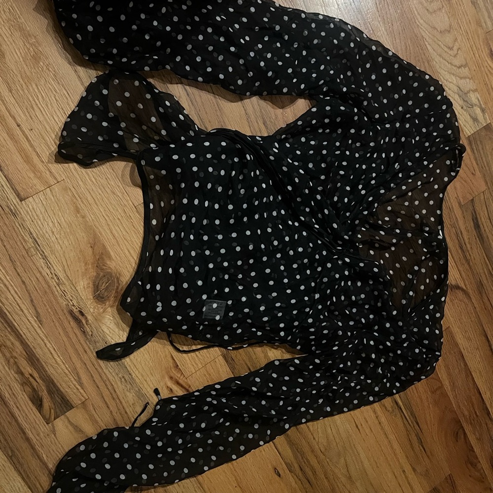 Rat & Boa Black and White Polka Dot Blouse
